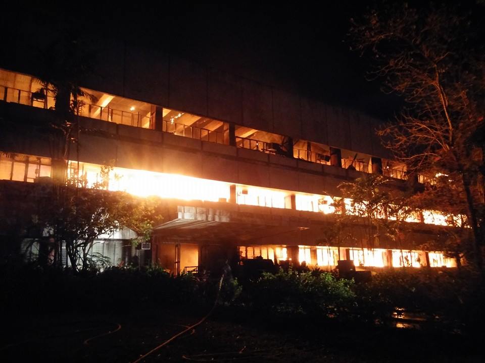 Fire at the UP Diliman Faculty Center